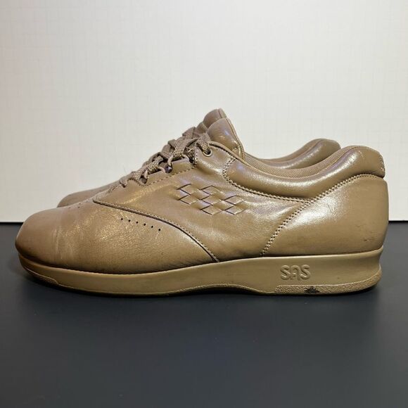 Womens SAS Free Time Light Brown Leather Walking Shoes / Size 9.5 Medium - Picture 4 of 10